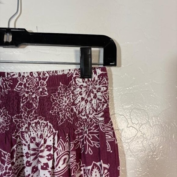 Lotus and Luna Boho Harem Pants Womens One Size Smocked Waist Jogger Lounge - Picture 2 of 6